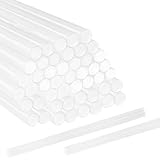 Xpieoyrm 50 Stück Heißklebestifte 11x200 mm, Universelle transparente Klebesticks für Heißklebepistolen, von der hohen Haftkraft und unkomplizierten Anwendung, für DIY, zum Reparieren und Dekorieren