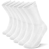 HAGOT 6er Pack Herren & Damen Rennradsocken, Halbhohe Fahrrad Socken, Gepolsterte Rennrad Socken, Leichte Sommer Radsocken, Atmungsaktiv, Unisex, EU39-42
