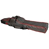 Mikado Rutentasche 3/4 Fächern Rutenfutteral Angeltasche viele Varianten! 140cm-150cm-160cm-170cm (140cm / 4 Fächer / UWD-05-140-4-GY), Grau