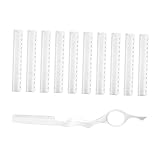 WEKADRIN 1 Satz messer zum ausdünnen der haare Haarschere Haarschneider Rasiermesser barber shaver barber tools stoffschere Handrasierer haar ausdünnender rasierer Rostfreier Stahl Silver