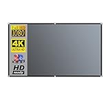 Projektorleinwand, Projektionsleinwand 16:9 Metall Anti-Lichtvorhang Reflektierender Stoff Stoff DLP-Projektor, für Zuhause, draußen, drinnen(60 inch)