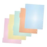 DIYEAH 10St Teiler-Indextafel Stand weiße Tab-Trenner Bindemittel Binderseitenteiler Brief trennlaschen büroorganisation notizbuch ordner Index-Tabs Office-Registerkarten Plastik Colorful