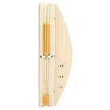 DAYM Sanduhr-Sanduhr, Holzsauna Sanduhr Sauna-Timer Sauna-Sanduhr Wandmontiert für Zuhause für Büro für Restaurant für Saunaraum