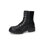 Dockers by Gerli Damen Combat Boots, Frauen Stiefeletten,Booties,halbstiefel,Kurzstiefel,uebergangsschuhe,schwarz,38 EU