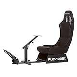 PLAYSEAT Evolution SIM Racing Cockpit | Komfortabler Gaming Rennsitz für PC & Konsole | Unterstützt Direct Drive | Mit Allen gängigen Lenkrädern und Pedalen kompatibel | Alcantara Edition