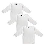 MEA BABY Unisex Baby Wickelshirt Wickeljacke Langarm, 100% Bio-Baumwolle im 3er Pack. Wickelshirt Weiss (Creme), Wickelshirt für Mädchen, Wickelshirt für Junge, 56, Jungen