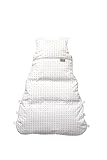 Set ARO Artländer Daunenschlafsack mit Stoffwindel von Kinderhaus Blaubär/Winterschlafsack längenverstellbar/Baby-Schlafsack mit Premiumdaunen