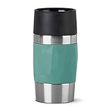 Emsa N21603 Travel Mug Compact Thermo-/Isolierbecher aus Edelstahl | 0,3 Liter | 3h heiß | 6h kalt | BPA-Frei | 100% dicht | auslaufsicher | spülmaschinengeeignet | 360°-Trinköffnung | Grün
