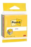 Post-it Notes Mini Würfel, 400 Blatt, 51 mm x 51 mm - Selbstklebende Notizzettel für Notizen, To-Do-Listen und Erinnerungen