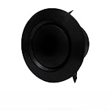 BildeeMait ABS Lüftungsschlitzabdeckung, runde Abluftabzugshaube mit einstellbarem Luftvolumen, Innenbelüftung, 75, 100, 125, 150, 200 mm Durchmesser, schwarz