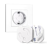 Wemk Steckdosen Kindersicherung, 20 Stück Sicherheits Steckdosen mit Drehmechanik, Steckdosensicherung für Babys und Kinder