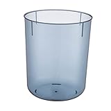 KITANDOVE Mülleimer aufbewahrungsdose storage boxes badezimmer abfalleimer dustbin Mülltonne im Büro klarer Behälter Desktop- Altpapierbehälter das Haustier Sky-blue