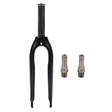 Yuezhongoo Carbon-Gabeln, Ersatz-Faltradgabeln mit Schrauben, Mountainbike-Gabeln für 20-Zoll-V-Bremsen, C-Bremsen (Matt)