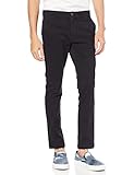 Amazon Essentials Herren Legere Stretch-Chinohose mit Enger Passform, Schwarz, 38W / 32L