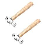 LAXED Schmuckherstellungszubehör, Schmuck-Mini-Hammer, 15,2 cm, Kugelhammer, Jagdhammer für Lederhandwerk, 2 Stück