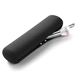 AFCJLTO 1pcs in Schwarz Reise-Makeup-Pinselhalter aus Silicon, tragbare Kosmetiktasche für unterwegs, Organizer für Makeup-Pinsel und Essentials, unverzichtbar für Frauen, Komfort auf Reisen