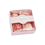 BadeFee Geschenkset: 4 handgemachte Badepralinen – Pflege & Duft für sinnliche Verwöhnmomente (Candy Crush)