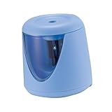 Cabilock Automatischer Elektrischer Bleistiftspitzer für Batteriebetrieben Automatisches Anspitzen ohne Kurbel Stabiler Geeignet für Schule Büro und Zuhause Kompakt und Praktisch in Blau