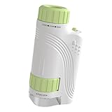 Tragbares Mikroskop für | Spielzeug zur Beobachtung der Tasche 60 – 120 x | mit LED-Beleuchtung und einfachem Transport | für Mädchen, Jungen, Schule, Aktivitäten im Klassenzimmer, Garten und im