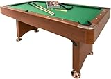 Pegasi Billardtisch 6ft Elegante - Billardtisch 6ft - Tischbillard - Pool Table für Erwachsene - Indoor - Premium Qualität - Braun