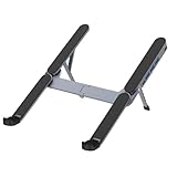 Generisch Laptop-Ständer – 12,7 X 4,4 cm, Ergonomischer Laptop-Halter Aus Aluminiumlegierung, Belüftete Kühlung | Stabiler Tablet-Ständer, Multi-Port- Für Arbeit, Zuhause Un