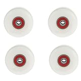 Mauedest 4er-Pack Longboard-Cruiser-, Skateboard-Longboard- für Ollie Punk Jumping, Weiß