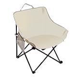 Luxus Campingstuhl Faltbar 43x47x66cm, Faltbare Campingstühle, Tragbarer Bequem Gepolster Klappstuhl, Stahlrohr Campingstuhl Ultraleicht, für Wandern, Paddeln, Picknick, Lagerfeuer