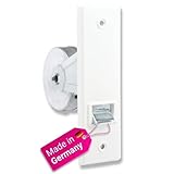 ROLLLRA | Gurtwickler Gurtroller Rollladenwickler Gurtbandwickler inkl. Abdeckplatte | Lochabstand 135mm bis 5m Gurt (für 20-24mm Gurtband) - Unterputz Einlassgurtwickler