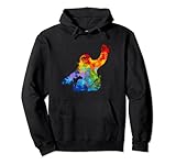 Spritzlack-Faultier, Tropfenmalerei, Faultier Pullover Hoodie