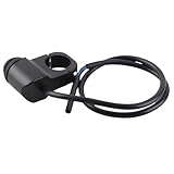 Mingzhe Motorradschalter, 12 V Universal 22 Mm Lenkerscheinwerfer Nebelscheinwerfer EIN/AUS-Schalter, Regensicher, Grüne Kontrollleuchte, Aluminiumlegierung, für 7/8' (22 Mm) Lenker