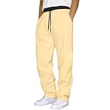 Generisch Herren Jogginghose Sporthose Trainingshose Jogger Sweathose Fitnesshose Jogpants Fußballhose Sweatpants Motiv Print Army Baumwolle Slim Fit Men's Activewear Trousers Baggy Jogger Schwarz