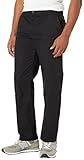 Amazon Essentials Herren Knitterarme Flatfront-Chinohose, Gerade Geschnitten, Schwarz, 34W / 32L