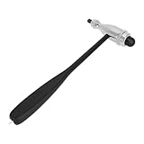Neurologischer Reflexhammer, Trömner Neurologischer Reflexhammer, Reflexhammer Trömner Schlaghammer, mit Pinsel und Nadel, Reflexhammer für Hautreflexe und Oberflächenreaktionen, Schwarz