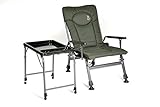 Carp Angelstuhl mit Tisch Campingstuhl F5R+ST5 Stuhl Deluxe Angeltisch Karpfen Klapptisch Angler mit extra Höhe