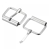 uxcell Rollschnallen aus Metall, 25 mm, für Gürtel, Taschen, Riemen, DIY, silberfarben, 30 Stück