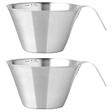 CALLARON Espressotassen Edelstahl Mokkatassen 2St