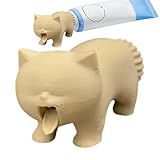 Zuasdvnk Zahnpasta-Kappen, Kätzchen, Erbrechen, Zahnpasta-Kappe, für Badezimmer, Dusche, Kinder, Wohnheim, Arbeitsplatte, Tierliebhaber