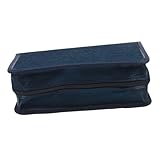 FIXOSHEE CD Tasche für und DVDs Rechteckige Aufbewahrung Robuster Organizer mit Sicherem Verschluss Kompakt und Leicht für Auto und Unterwegs