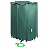 Regenwassertank Faltbar mit Hahn 1250 L, ShGaxin Wassertank, Regentonne, Wassertonne, Regenfass, Wasserfass, Regenrinnen Ablauf Regentonne - 48608