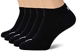 PUMA Unisex Puma Unisex Plain Sneaker - Trainer (5 Pack) Socks, Schwarz, 43-46 EU
