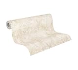 Livingwalls Hot Spots Vliestapete Struktur 10,05 m x 0,53 m - Beige, Creme, Grau, Metallic - Tapete Oberfläche - 786291