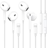 2er Pack MFi-zertifizierte In-Ear-Kopfhörer für iPhone,HiFi-Stereo-Sound kabelgebunden Ohrhörer,Eingebautes Mikrofon & Lautstärkeregler Kompatibel mit iPhone 14/Pro Max/Pro/13/12/11/SE/XS/XR/8/7/Plus
