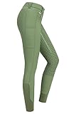 RidersDeal Collection Reithose mit Silikonvollbesatz und Handytasche, versch. Farben, Gr. 32-50, new duck green, 32