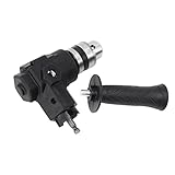 EBTOOLS 90 -Grad -Winkelbohrerhalterung Stahl Rechtwinkel Biegung Verlängerung Zubehör für Elektro und Handbohrer