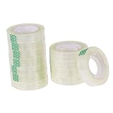 HOODANCOS 24 Stk Studentenband Klebeband transparent Halloween-Mini-Radiergummis, Großpackung Tape Dispenser Schreibtisch niedlich büroartikel bürobedarf stule transparentes Klebeband Weiß
