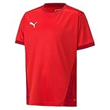 PUMA Jungen Teamgoal 23 Jersey Jr T-shirt, Puma Red-chili Pepper, 152 EU