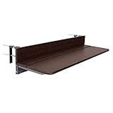 Klappbarer Balkon-Bartisch für Geländer, verstellbarer hängender Decktisch für Terrasse und Garten