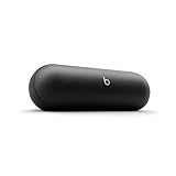 Beats Pill Tragbarer Bluetooth-Lautsprecher, Bis zu 24 Stunden Akkulaufzeit, Wasserabweisend, Kompatibel mit Apple & Android, Kraftvoller Sound für Zuhause & Outdoor - Mattschwarz