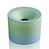 WXCGX Aschenbecher aus Keramik mit Deckeln - Winddichter Zigarettenaschenbecher für den Außenbereich, Terrasse, Zigarren-Aschenbecher für Herren, luxuriös, handgefertigter Desktop-Raucher-Aschenbecher