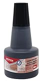 OFFICE PRODUCTS Stempelfarbe zum Nachfüllen für Stempelkissen/ 30 ml/Farbe: Schwarz/Universale Stempeltinte/ 1 Stück